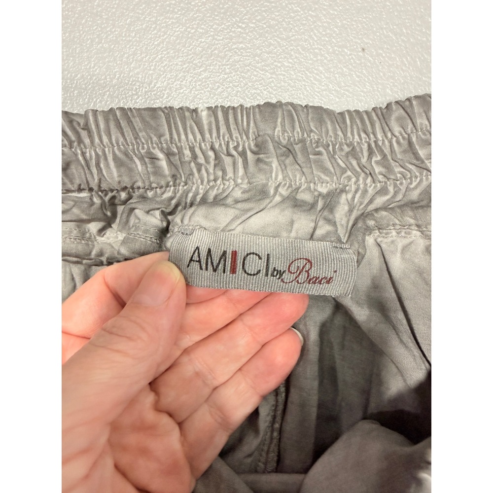 AMICI by Baci Skirt Womens L Gray Lagenlook Avant-Garde Deconstructed minimalist - Picture 6 of 12